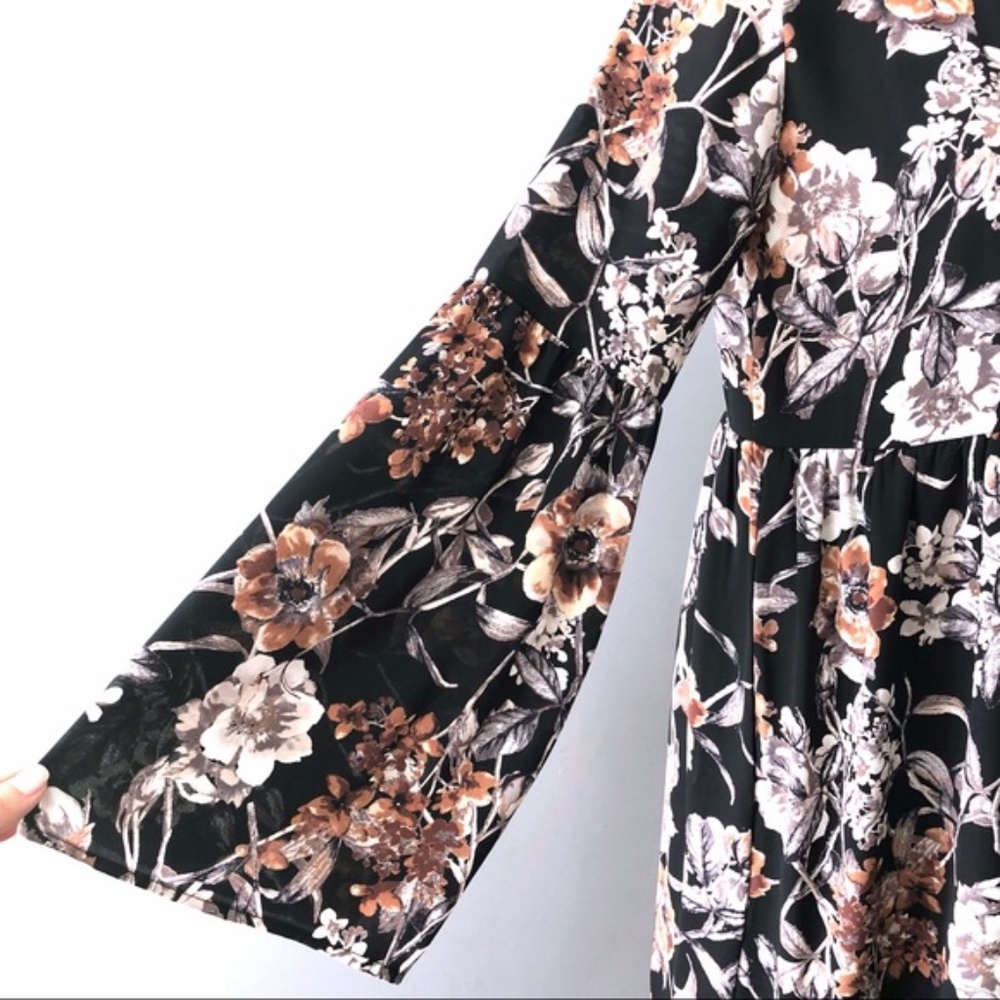 Rokoko By Dazz Floral Faux Wrap Dress - Picture 3 of 7